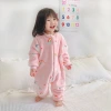 Children's one-piece pajamas, autumn and winter crawling suits, double-layer thickened flannel pajamas, home wear, baby sleeping bags, children's clothing Application Scenario